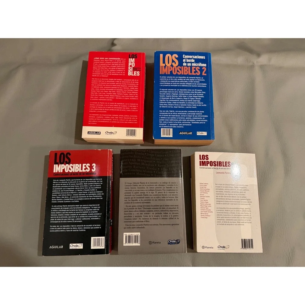 Leonardo Padron Los Imposibles Books Set 5 Vol Spanish OS  Lot PB